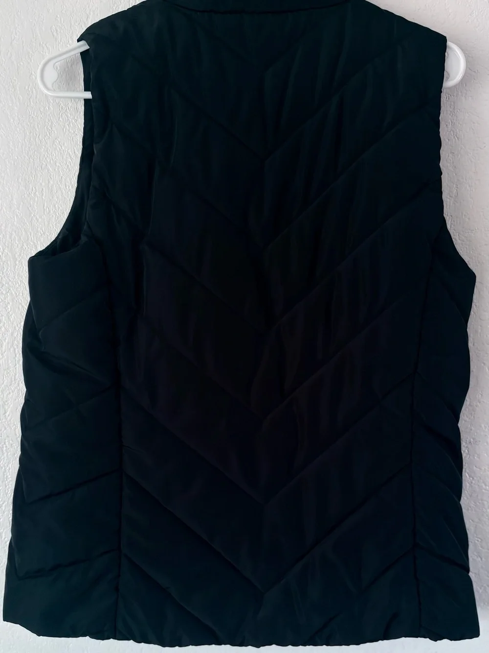 Michael Kors Black Quilted Puffer Vest with Gold Zip
